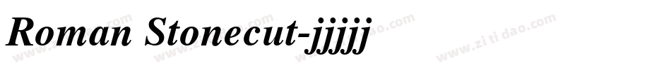 Roman Stonecut字体转换
